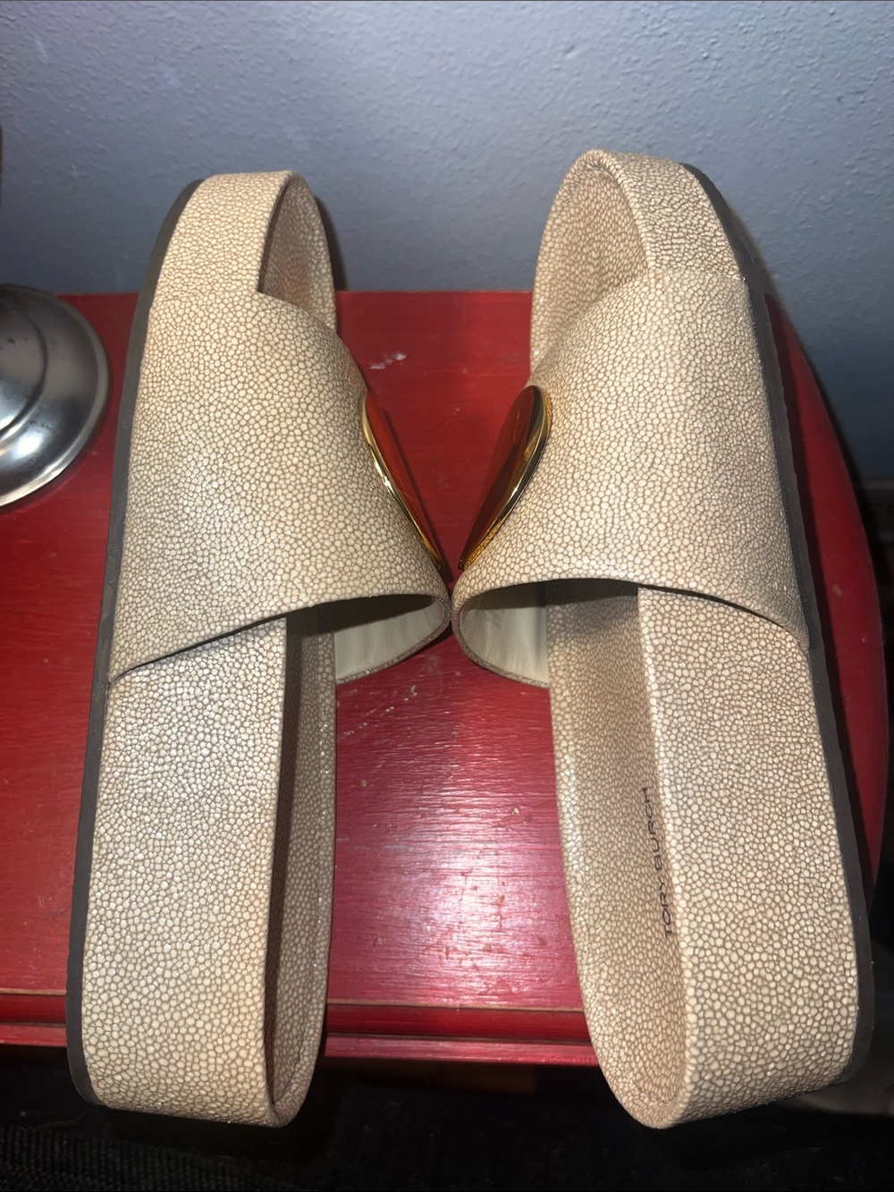 Tory Burch Patos Platform Slide Sandal. - Picture 5 of 11